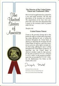 Патент США №9,856,205